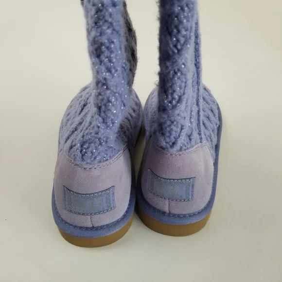 UGG Cardy Lattice Knit Sweater Boots Size 9 NWOT